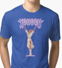 XANADU Kira Olivia Newton-John - Purple Glow Tri-blend T-Shirt