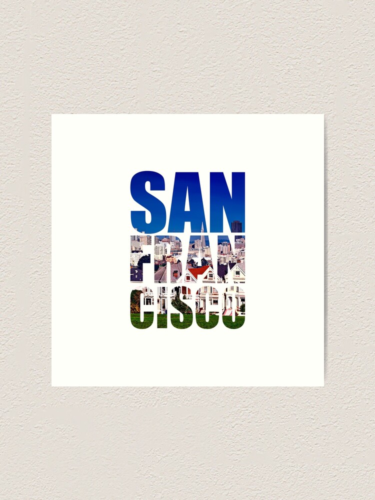 Alternate view of San Francisco, Painted Ladies Art Print