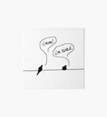 Two Birds on a Wire Art Board