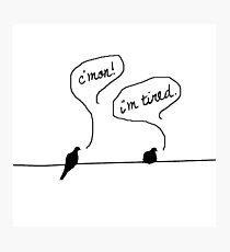 Two Birds on a Wire Photographic Print