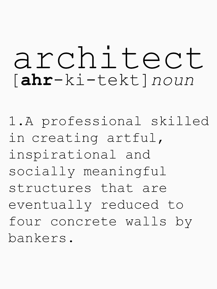 architect definition t shirt