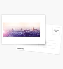 Panoramic view of Old City in Cracow at the sunset Postcards