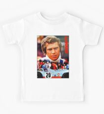 LE MANS; Vintage Grand Prix Auto Print Kids Tee