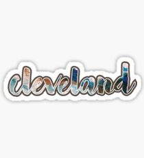 Cleveland (blue and brown) Sticker