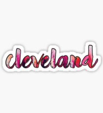 Cleveland (pink) Sticker