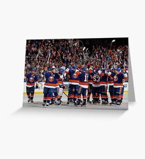 Islanders at the Barn Greeting Card
