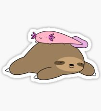 Axolotl and Sloth Sticker