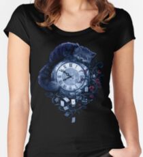 Time in Wonderland Women's Fitted Scoop T-Shirt