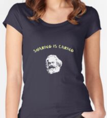 sharing is caring Women's Fitted Scoop T-Shirt