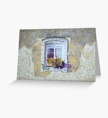 Sunlit window, France by George Deutsch Greeting Card