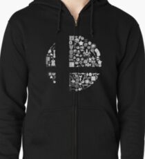 Super Smash Items Zipped Hoodie