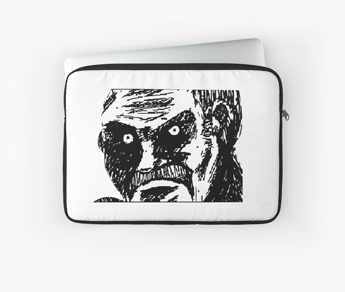 Angry Dark Stare Meme Face Laptop Sleeves By Ygen Redbubble