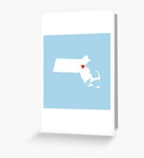 Massachusetts Love Greeting Card
