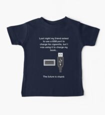 The future is stupid - light text Baby Tee