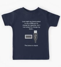The future is stupid - light text Kids Tee