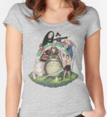 Studio Ghibli Women's Fitted Scoop T-Shirt