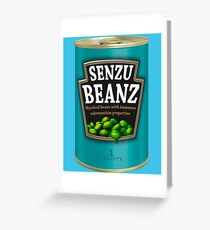 Can O' Senzu Beans Greeting Card