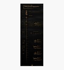 Deep Space Exploration - Infographic Photographic Print