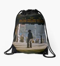 Clockwatcher am Eingang Flinders St Station 19580904 0001 Rucksackbeutel