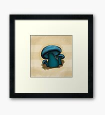 Mushroom Illustrated Differently Framed Print