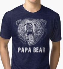 Papa Bear T-shirt Tri-blend T-Shirt