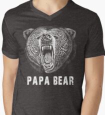 Papa Bear T-shirt Men's V-Neck T-Shirt
