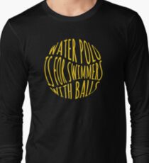 Camiseta de manga larga Waterpolo es para nadadores con bolas