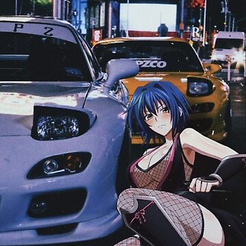 Car, anime, anime girls, short hair, vertical, Mazda RX-7, HD phone  wallpaper | Peakpx