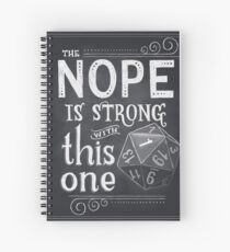 The NOPE is Strong with This One Spiral Notebook