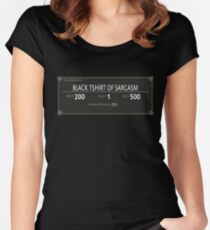 Skyrim t-shirt of sarcasm !!! t-shirt Women's Fitted Scoop T-Shirt