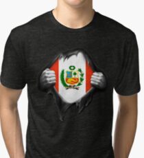 Peru Flag. Proud Peruvian Tri-blend T-Shirt