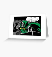 Doctor Doom Greeting Card