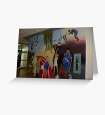 Gym mural Greeting Card