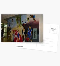 Gym mural Postcards