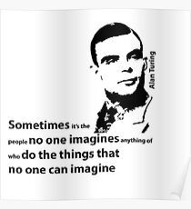 Turing - Black and White Style Poster