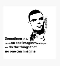 Turing - Black and White Style Photographic Print