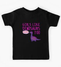 Mädchen mögen Dinosaurier Kinder T-Shirt