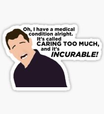 Caring Too Much Sticker