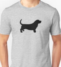 Basset Hound Silhouette(s) Unisex T-Shirt