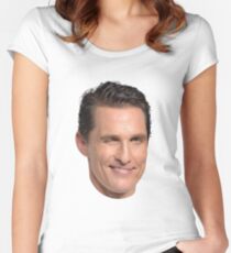 Matthew McConaugheys Kopf Tailliertes Rundhals-Shirt
