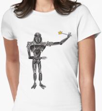 Cute Cylon with a Wand Women's Fitted T-Shirt
