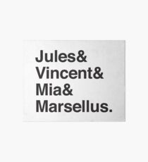 Jules & Vincent & Mia & Marsellus Art Board