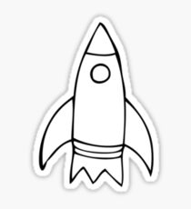 Rocket Ship Sticker