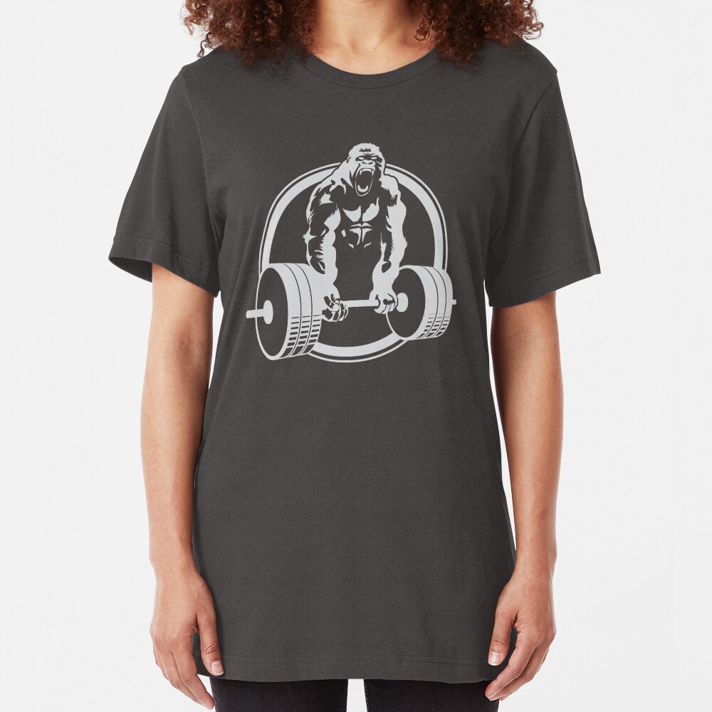Gorilla Lifting Fitness Gym Tee Slim Fit T-Shirt