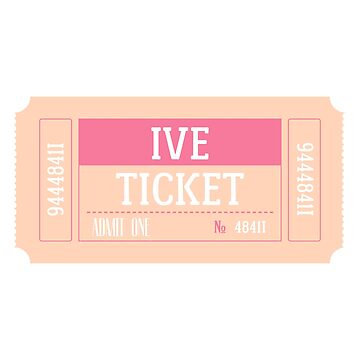 New Jeans Kpop Ticket Sticker for Sale by puki-ycdi