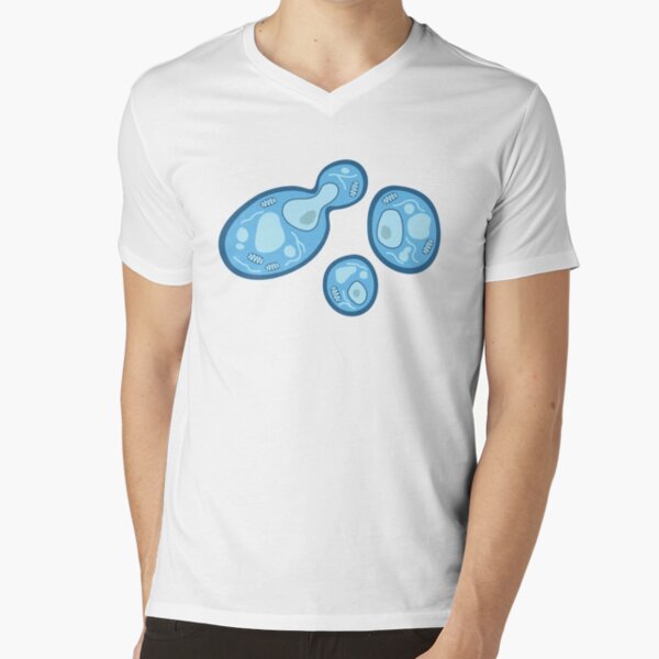 S. cerevisiae T-Shirt mit V-Ausschnitt
