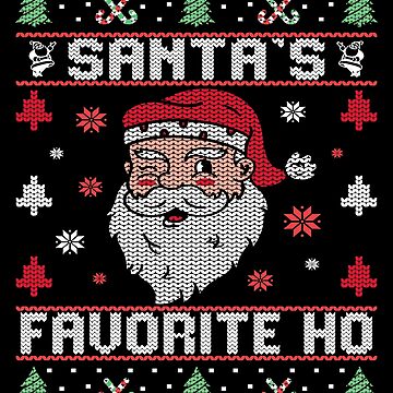 Ugly christmas sweater on sale santa's favorite ho