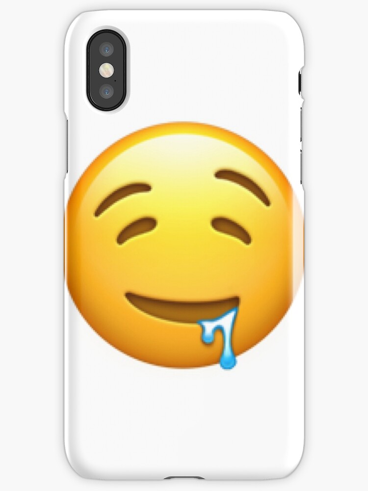 drooling-face-emoji-iphone-cases-covers-by-alexmurawski-redbubble