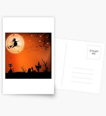 Halloween Antics Postcards