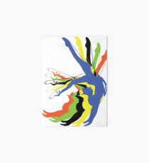 MOTION gymnastics olympic colours Art Board